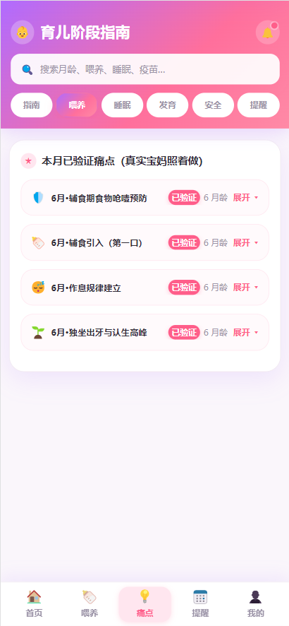 育儿阶段指南作品截图3